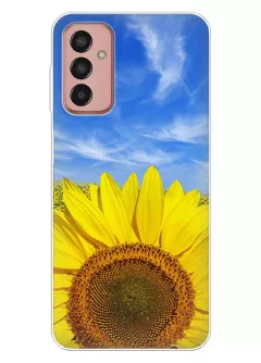 Красочный чехол на Samsung Galaxy M13 с цветком солнца - Подсолнух