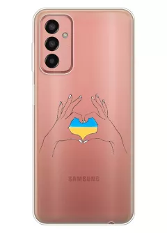 Чехол на Samsung Galaxy M13 с жестом любви к Украине