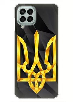 Чехол на Samsung Galaxy M33 5G с геометрическим гербом Украины