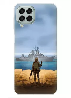 Чехол для Samsung Galaxy M33 5G с прощальным жестом для русского корабля