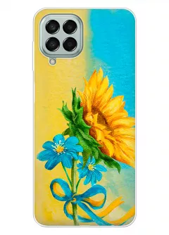 Чехол для Samsung M33 5G с украинскими цветами победы