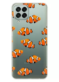 Samsung Galaxy M53 5G силиконовый чехол с рыбками