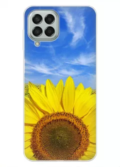 Красочный чехол на Samsung Galaxy M53 5G с цветком солнца - Подсолнух
