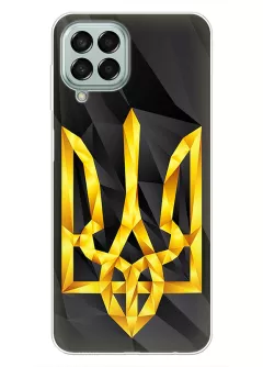 Чехол на Samsung Galaxy M53 5G с геометрическим гербом Украины