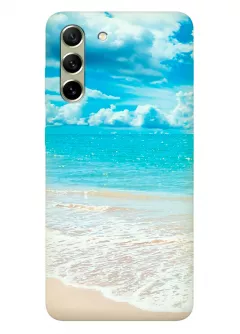 Samsung Galaxy S21 FE силиконовый чехол с картинкой - Морской пляж
