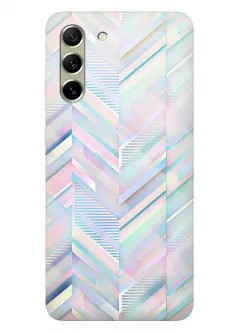 Samsung Galaxy S21 FE силиконовый чехол с картинкой - Нежный узор