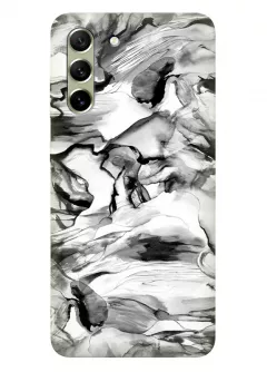Samsung Galaxy S21 FE силиконовый чехол с картинкой - Серый опал