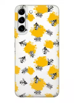 Чехол для Galaxy S22+ с принтом - Пчелы