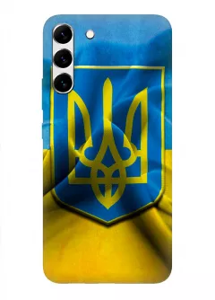 Galaxy S22+ чехол с печатью флага и герба Украины