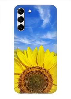Красочный чехол на Galaxy S22+ с цветком солнца - Подсолнух