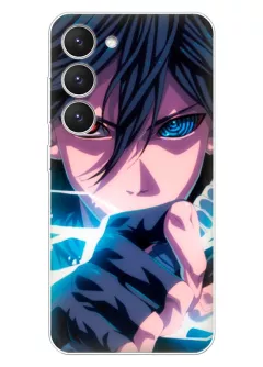 Samsung Galaxy S23 чехол с аниме Сила Саске Учиха силиконовый