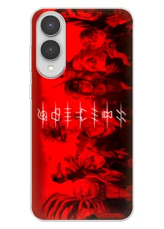 Samsung Galaxy S25 Edge чехол из силикона - Наруто в красных тонах