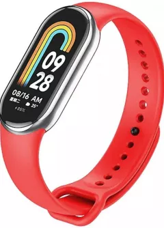 Силиконовый ремешок для Xiaomi Mi Band 10 || Xiaomi Mi Band 8 / Xiaomi Mi Band 9, Красный / Dark Red
