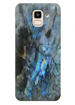 Чехол для Galaxy J6 - Синий мрамор