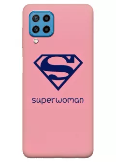 Samsung Galaxy M22 силиконовый чехол с картинкой - Super Women