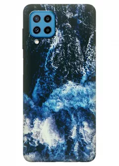 Samsung Galaxy M22 силиконовый чехол с картинкой - Шторм в океане