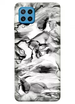 Samsung Galaxy M22 силиконовый чехол с картинкой - Серый опал