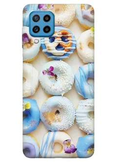 Samsung Galaxy M22 силиконовый чехол с картинкой - Пончики