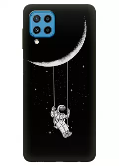 Samsung Galaxy M22 силиконовый чехол с картинкой - Качеля на луне