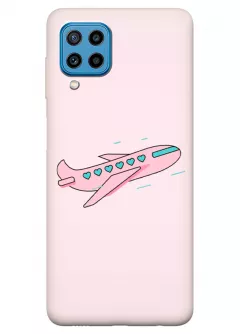 Samsung M22 силиконовый чехол с картинкой - Самолет