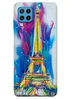 Samsung Galaxy M22 силиконовый чехол с картинкой - Отдых в Париже