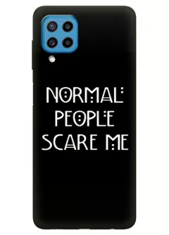 Samsung Galaxy M32 силиконовый чехол с картинкой - Нормальные люди пугают меня