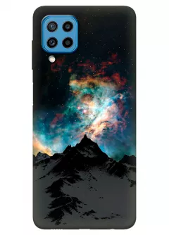 Samsung Galaxy M32 силиконовый чехол с картинкой - Сияние в горах