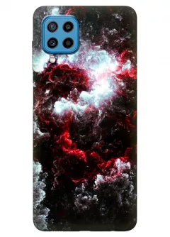 Samsung Galaxy M32 силиконовый чехол с картинкой - Вулкан в море