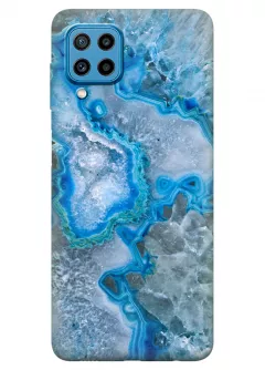 Samsung Galaxy M32 силиконовый чехол с картинкой - Голубой камень