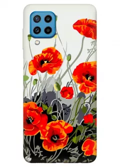 Samsung M32 силиконовый чехол с картинкой - Украинские маки