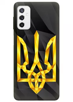 Чехол на Galaxy M52 5G с геометрическим гербом Украины