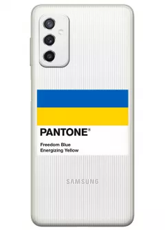Чехол для Samsung M52 с пантоном Украины - Pantone Ukraine