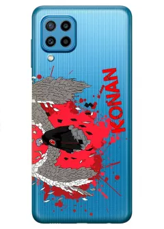Бампер для Samsung Galaxy A22 из прозрачного силикона - Наруто Конан Хаюми