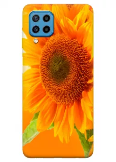 Samsung Galaxy A22 силиконовый чехол с картинкой - Цветок солнца