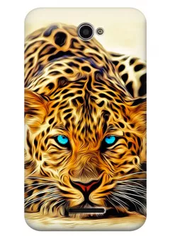 Чехол для Xperia E4 - Леопард