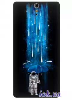 Чехол для Xperia C5 Ultra - Дождливый космос