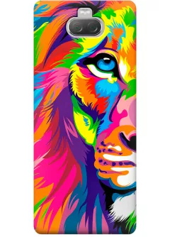 Чехол для Xperia 10 Plus - Красочный лев