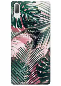 Чехол для Xperia L3 - Пальмовые листья