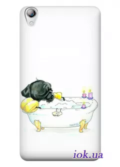 Чехол для Lenovo S850 - Собачка в ванной