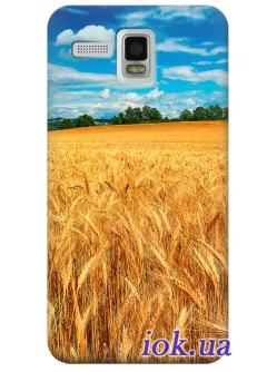 Чехол для Lenovo A8 - Пшеничное поле 