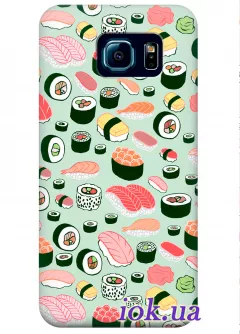 Чехол для Galaxy S6 - Время суши