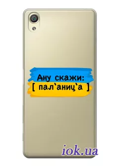 Крутой украинский чехол на Sony Xperia XA1 для проверки руссни - Паляница