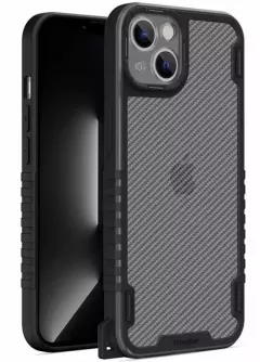 Чехол TPU+PC TRAVEL Carbon для Apple iPhone 13 mini (5.4"), Черный