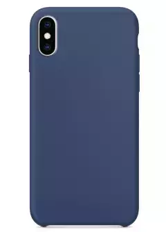 Чехол Silicone Case without Logo (AA) для Apple iPhone XS Max (6.5"), Синий /  Blue Cobalt