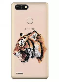 Чехол для Tecno Pop 2F (B1F) - Тигр