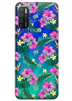 Чехол для Tecno Spark 5 Pro - Тропические цветы