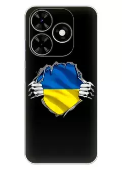 Чехол на Tecno Spark Go 2024 для сильного духом народа Украины