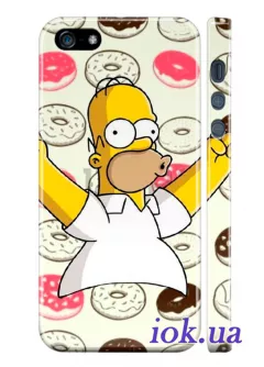Чехол для iPhone 5/5S - Гомер Симпсон в ударе