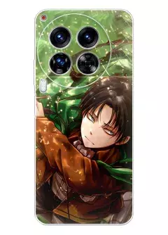 Tecno Camon 30 чехол - Атака на титанов Attack on Titan Эрен Йегер готов нанести удар