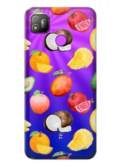 Чехол для Tecno Pop 4 (BC2) с картинкой вкусных и полезных фруктов